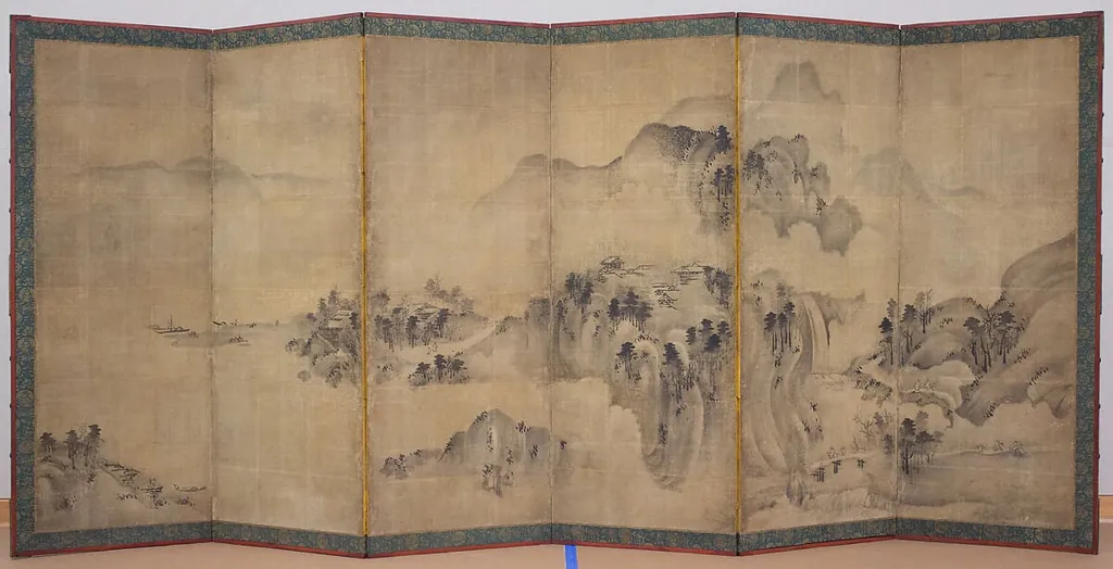 Untitled, by Sesson Shūkei, ink, 1550