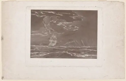 Ship in a Squall, by Seth Wells Cheney