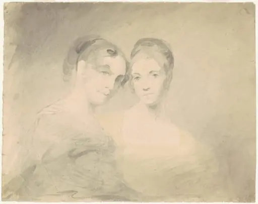 Two Women [recto], by Seth Wells Cheney