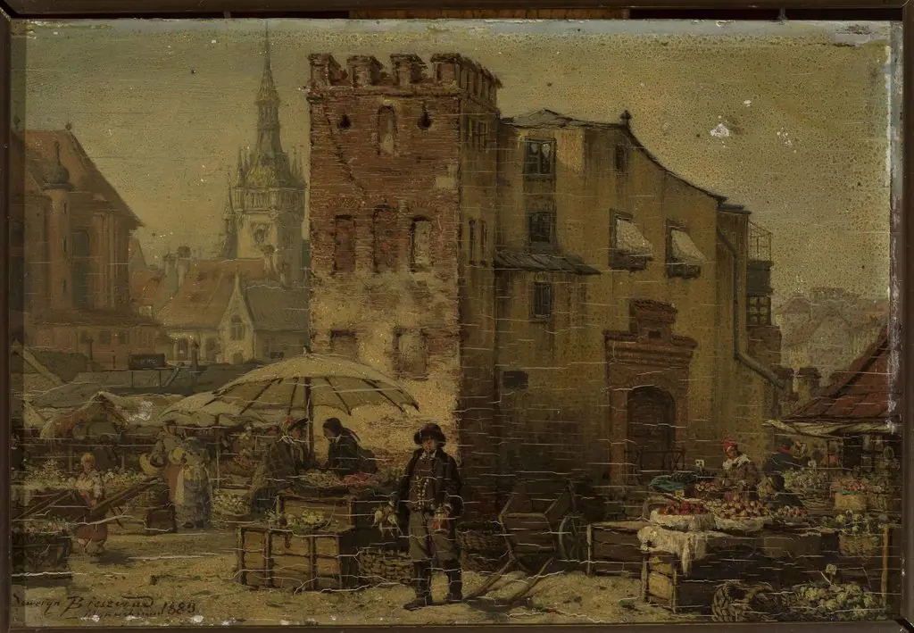 Marketplace in Munich, by Seweryn Bieszczad