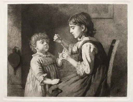 The First Needlework, by Seymour Joseph Guy