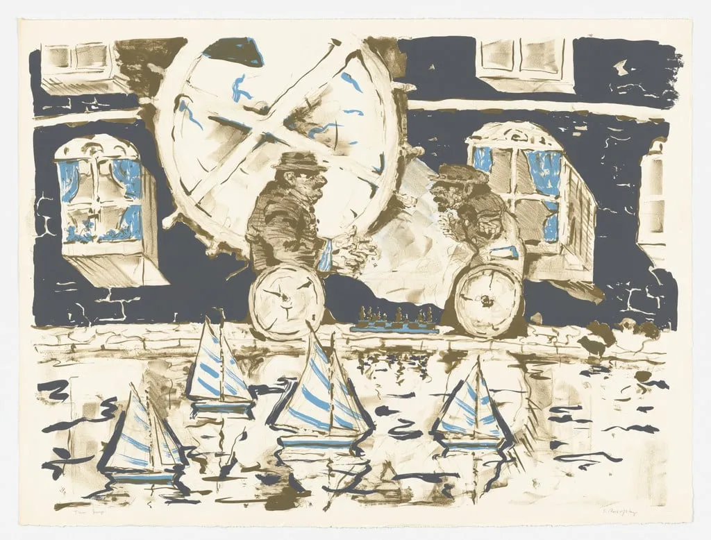 Untitled, by Seymour Rosofsky, ink, 1968