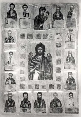 Sfântul Ioan Botezătorul înconjurat de Sfinți