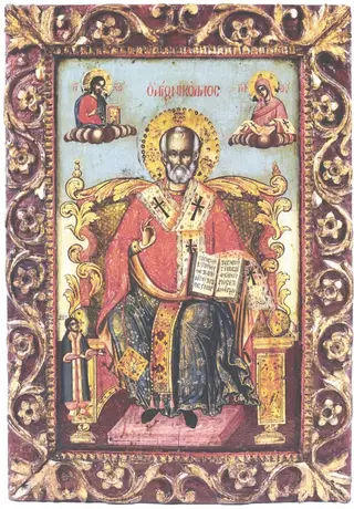 Sfântul Nicolae pe tron