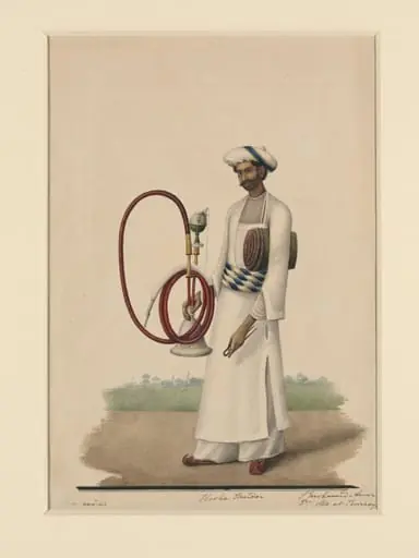 A 'huqqa-burdar', by Shaikh Muhammad Amir of Karraya
