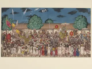 Shaivite procession at night