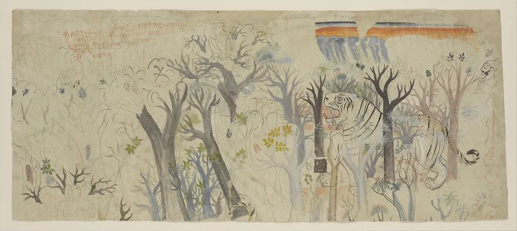 Untitled, by Sheikh Taju, watercolor, 1780