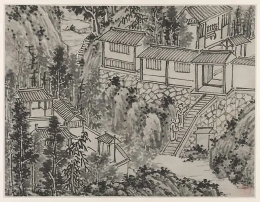 The Pine Retreat, from Twelve Views of Tiger Hill, Suzhou, by Shen Zhou