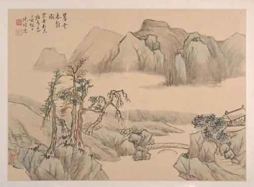 清  沈焯  山水  冊頁|Landscape, by Shen Zhuo