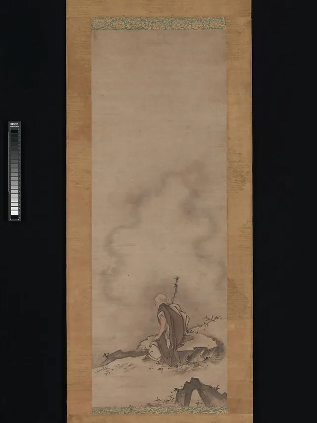 霊彩筆　豊干寒山拾得図|Fenggan, Hanshan, and Shide