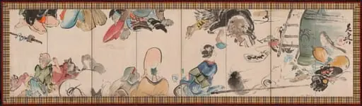 Gathering of Otsu-e Subjects, by Shibata Zeshin