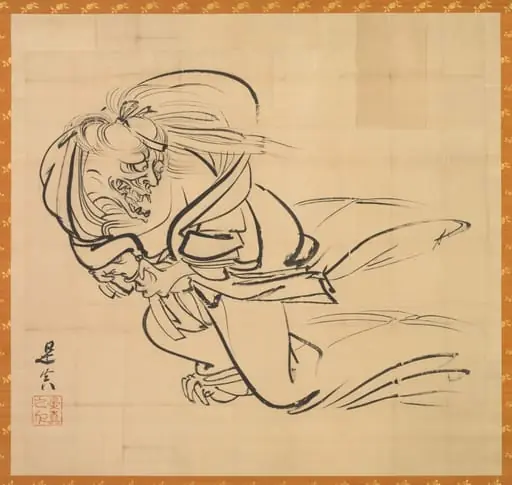 Sketch of Ibaraki-dōji, by Shibata Zeshin