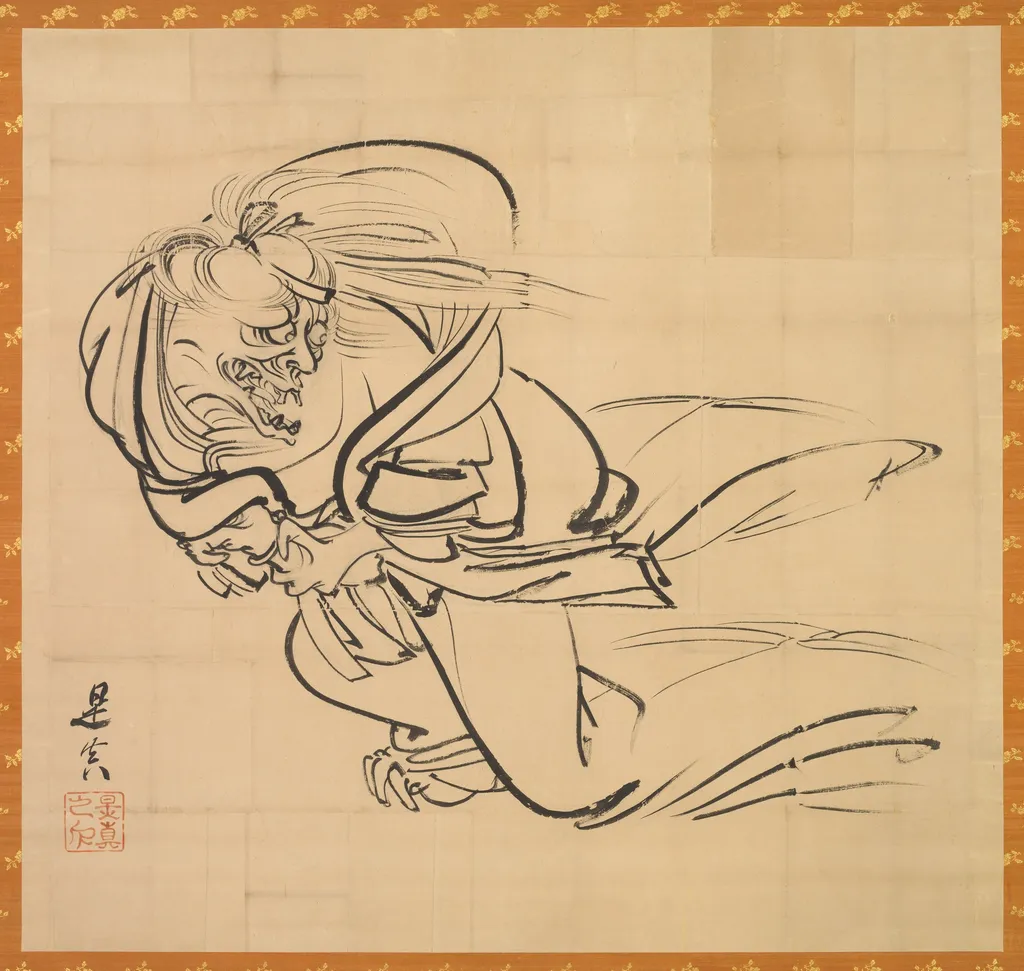 Sketch of Ibaraki-dōji, by Shibata Zeshin, unspecified, 1840