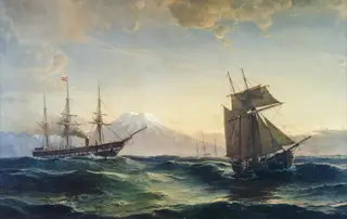 Ships off the Coast of Iceland