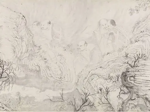 清  石濤 (朱若極)  十六羅漢圖  卷|The Sixteen Luohans, by Shitao, 1667