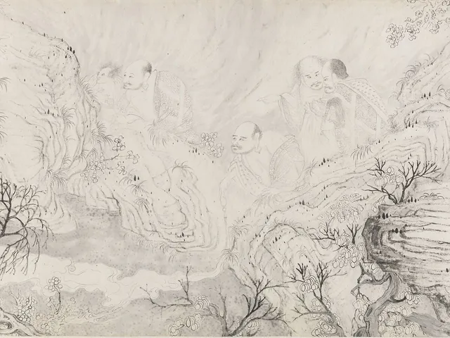 清  石濤 (朱若極)  十六羅漢圖  卷|The Sixteen Luohans
