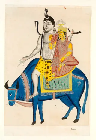 Shiva and Parvati on Nandi