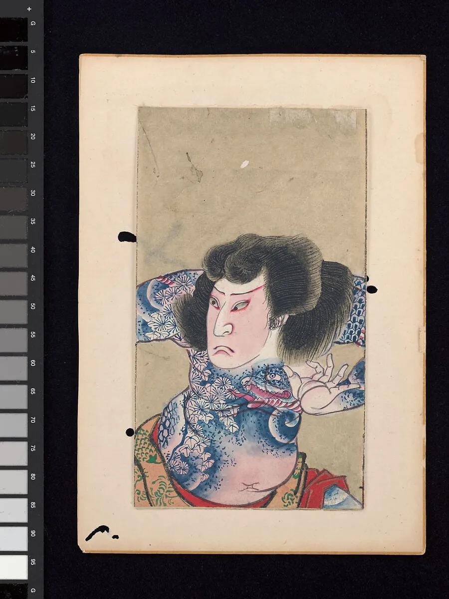 Untitled, by Shunbaisai Hokuei 春梅斎北英, ink, 1834