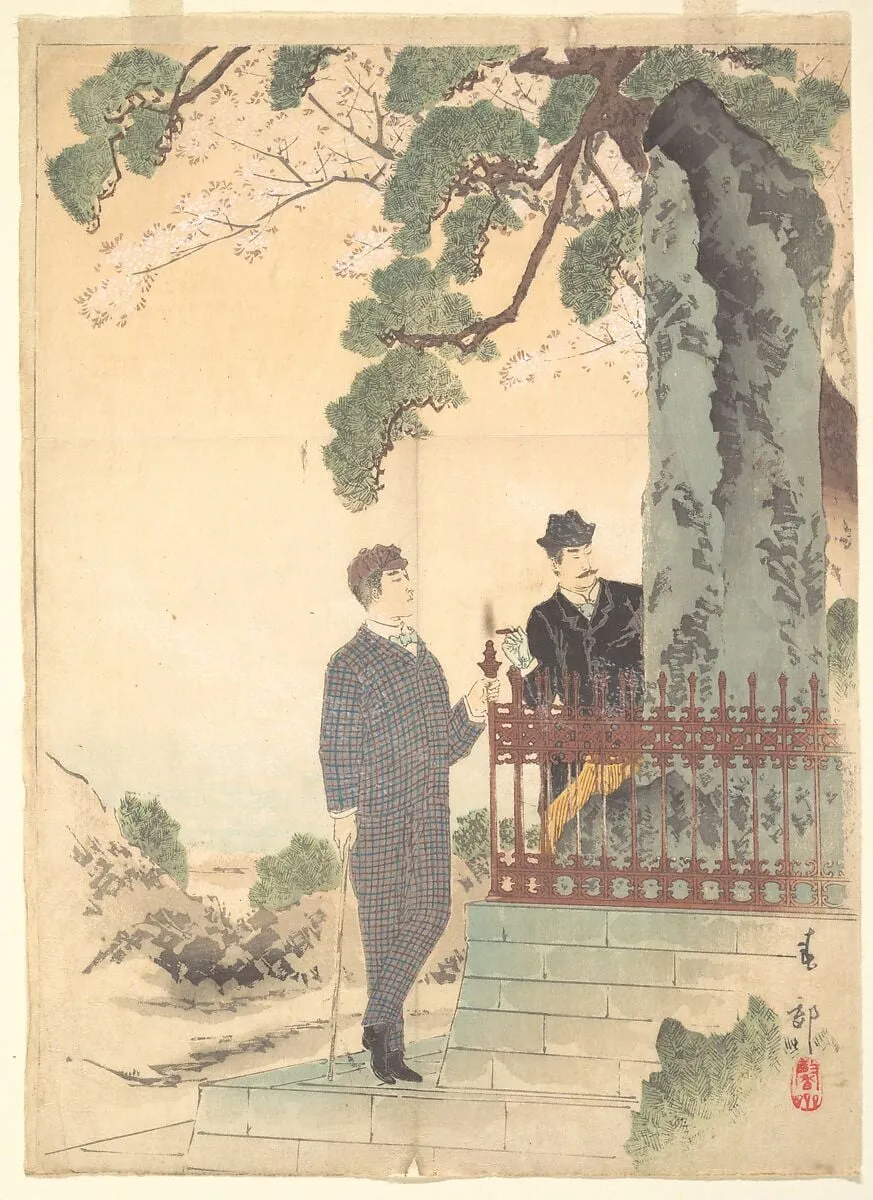 Untitled, by Shunkōsai Hokushū, ink