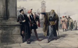 Shylock, Salanio and Salarino