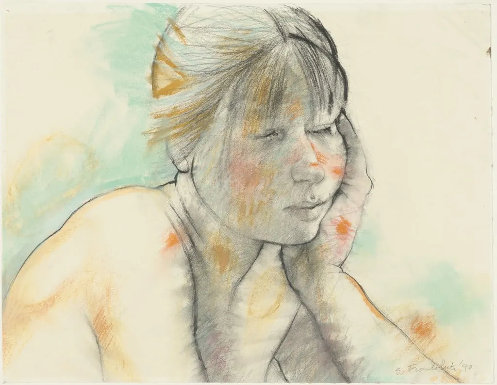 Untitled, by Sideo Fromboluti, pastel, 1990