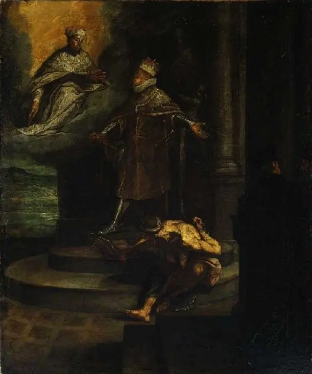 Allegory of the foundation of the Society of Jesus.