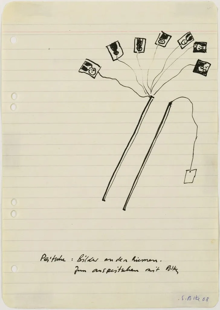 Untitled, by Sigmar Polke, ink, 1968