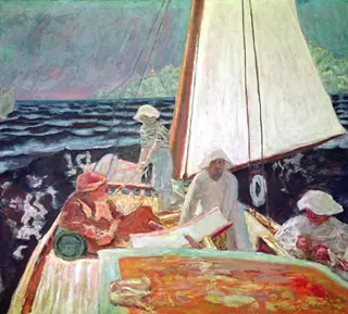 Signac and his friends in boat