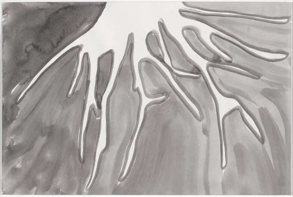 Untitled, by Silvia Bächli, gouache, 2010