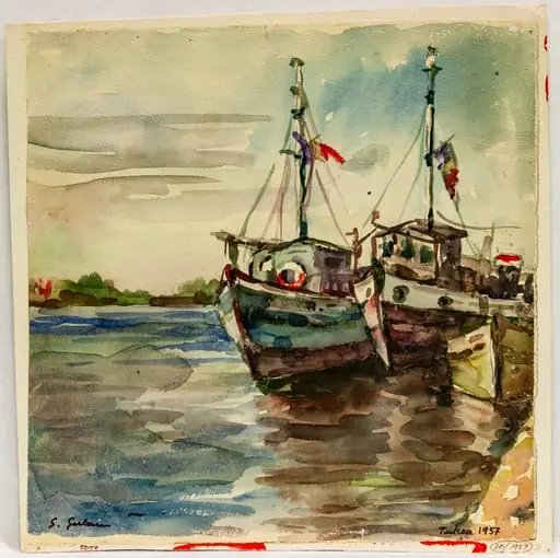 Bărci în Portul Tulcea, by Silvia Șerban