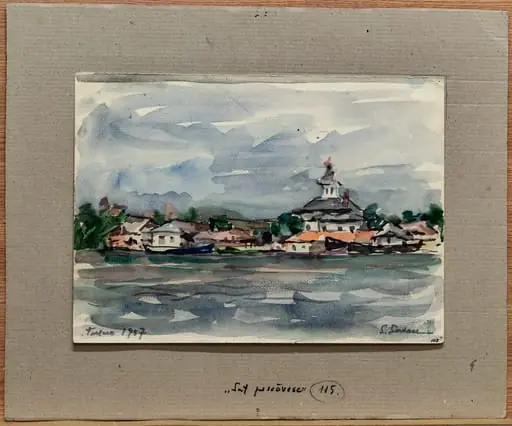 Sat pescăresc cu biserică (Tudor Vladimirescu), by Silvia Șerban