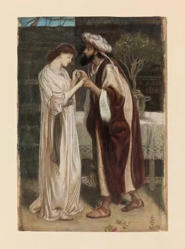 Isaac and Rebekah, by Simeon Solomon