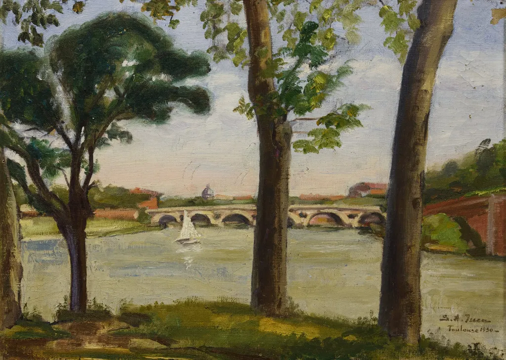 Peisaj la Toulouse, by Simion A. Iuca, 1930