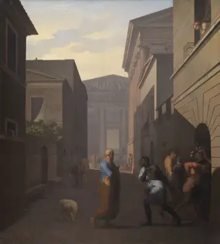 Simo and his former slave Sosia. From Terence´s Andria.