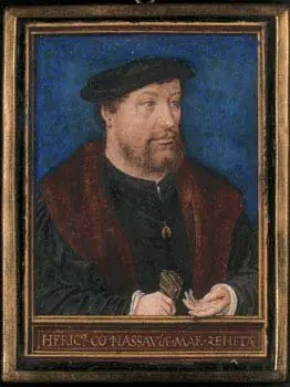 Portrait of Henry III, Count of Nassau-Breda, by Simon Bening