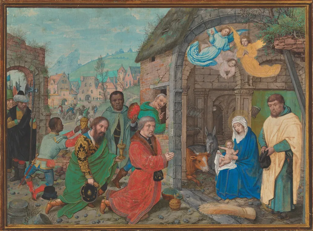 The Adoration of the Magi, by Simon Bening, tempera, 1524