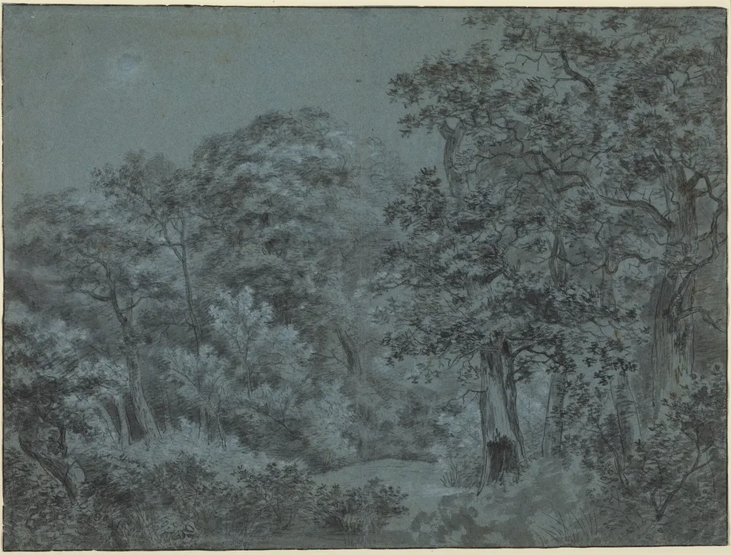 In the Hague Woods, by Simon de Vlieger, chalk, 1626