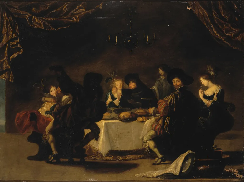Marry Society, by Simon de Vos, oil, 1631
