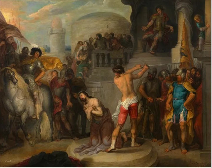 The Beheading of Saint Paul, by Simon de Vos, oil, 1648
