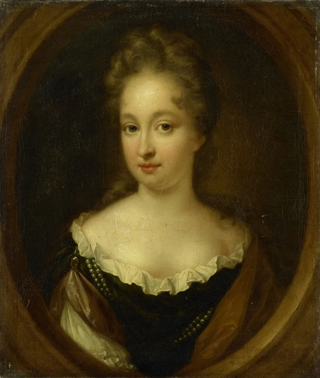 Portrait of Anna van Citters (1664-94), daughter of Aernout van Citters and Josina Parduyn, by Simon Du Bois, oil, 1696