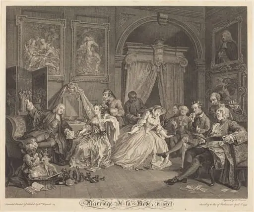 Marriage a la Mode: pl.4, by Simon Francois Ravenet I