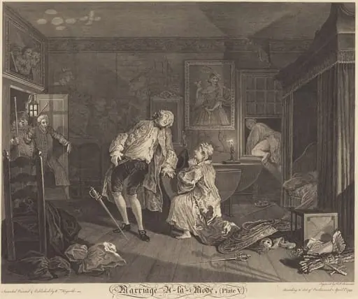 Marriage a la Mode: pl.5, by Simon Francois Ravenet I