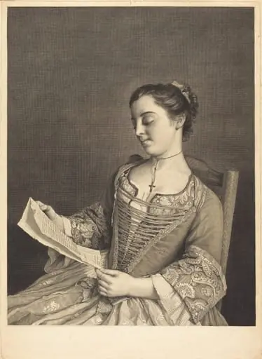 Mlle. Lavergne, by Simon Francois Ravenet I