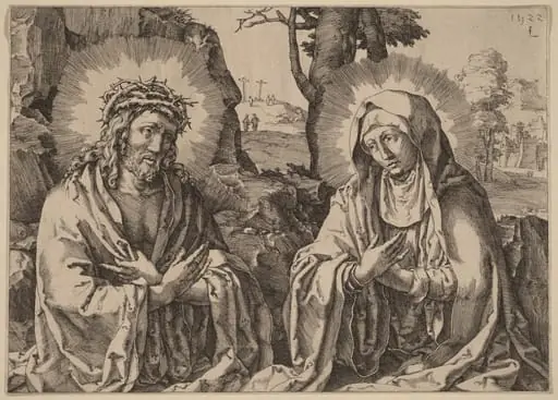 The Savior and the Virgin, by Simon Frisius