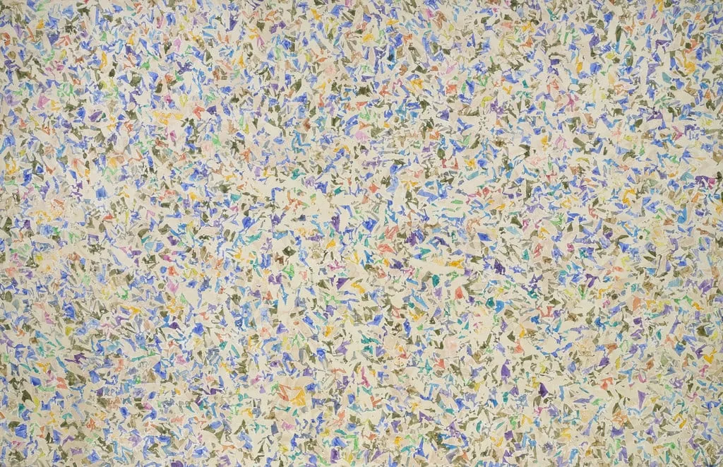 Untitled, by Simon Hantaï, acrylic, 1973