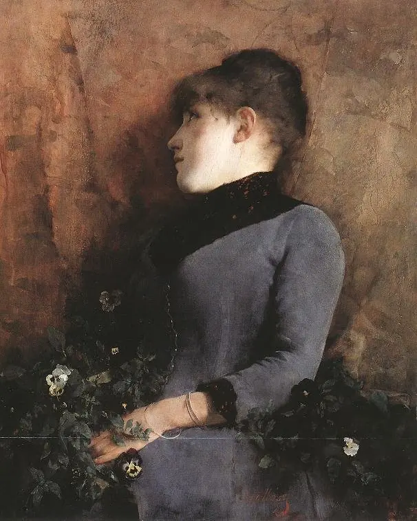 Meditation, by Simon Hollósy
