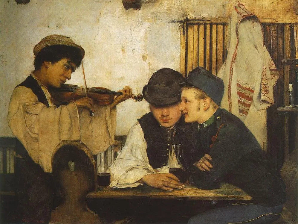 The Good Wine, by Simon Hollósy