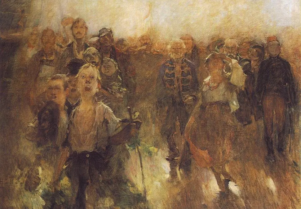"The Rákóczi-March" (Study), by Simon Hollósy