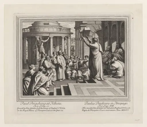 The Seven Famous Cartons [sic] of Raphael Urbin, by Simon II Gribelin