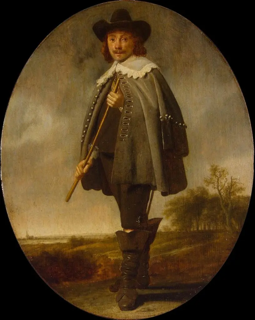 Officer in the Landscape (Portrait of a Man), by Simon Kick